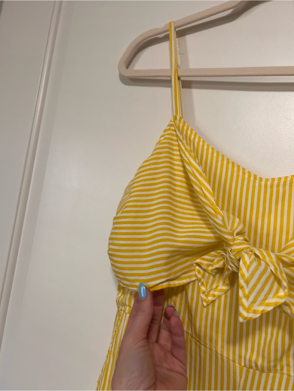 ☀️🌻Summer Sunshine🍋☀️Striped Spaghetti Strap Jumpsuit Romper🍍🔆 - Picture 13 of 13